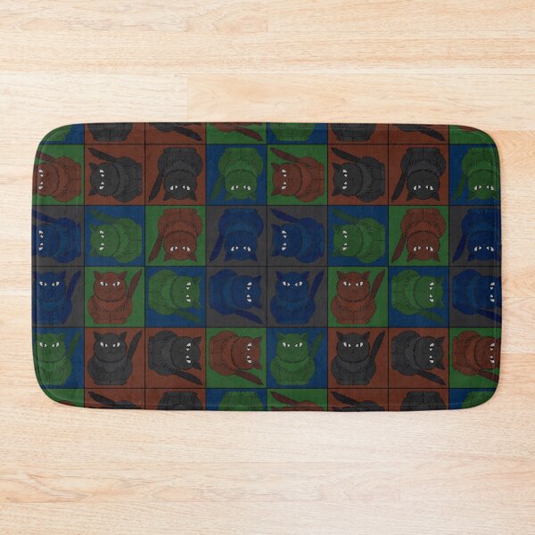 Item preview, Pattern with the cat Tomeo in squares designed and sold by Cherevan.