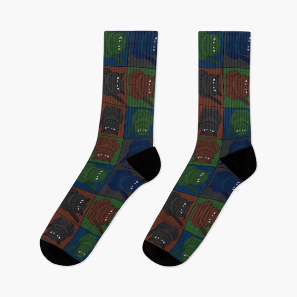 Item preview, Pattern with the cat Tomeo in squares designed and sold by Cherevan.