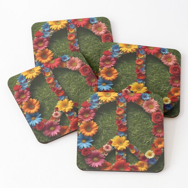 Item preview, Floral peace symbol designed and sold by Inspirationmotivation.