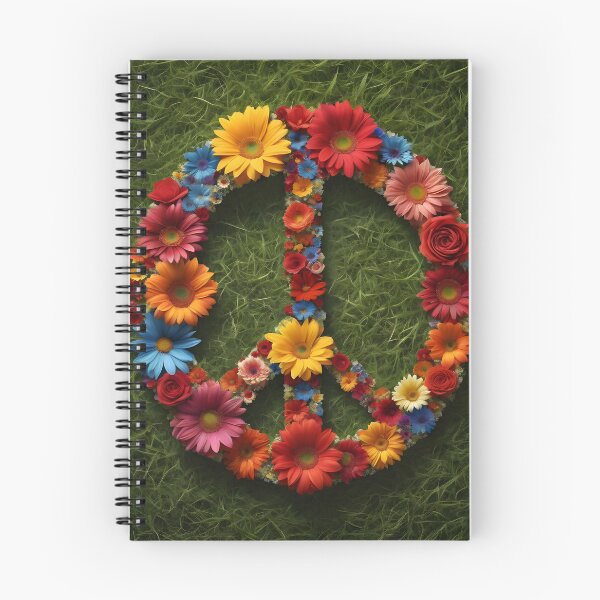 Item preview, Floral peace symbol designed and sold by Inspirationmotivation.