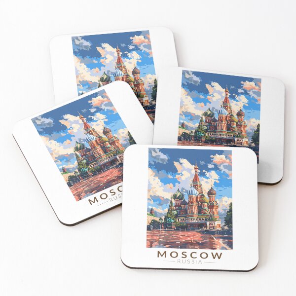 Artikelvorschau, Moskau Russland Roter Platz Reise Kunst Vintage entworfen und verkauft von KrisSidDesigns.