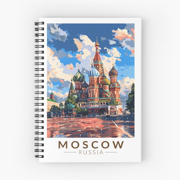 Item preview, Moscow Russia Red Square Travel Art Vintage designed and sold by KrisSidDesigns.