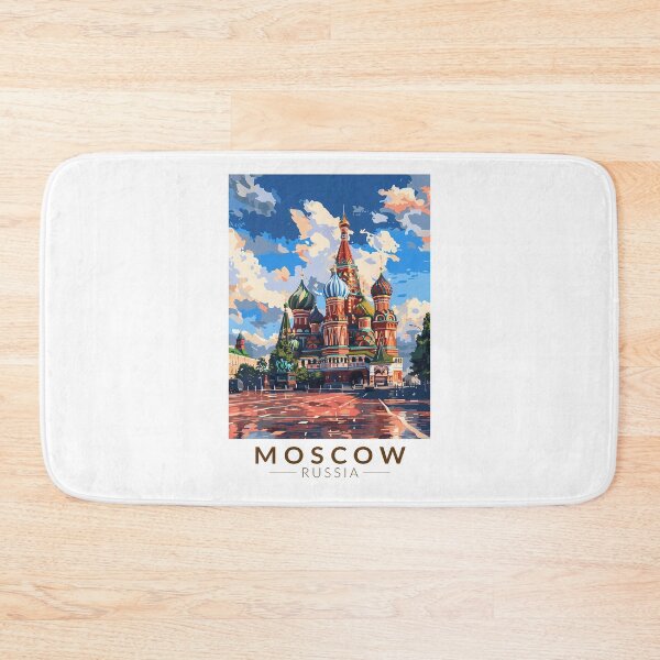 Artikelvorschau, Moskau Russland Roter Platz Reise Kunst Vintage entworfen und verkauft von KrisSidDesigns.
