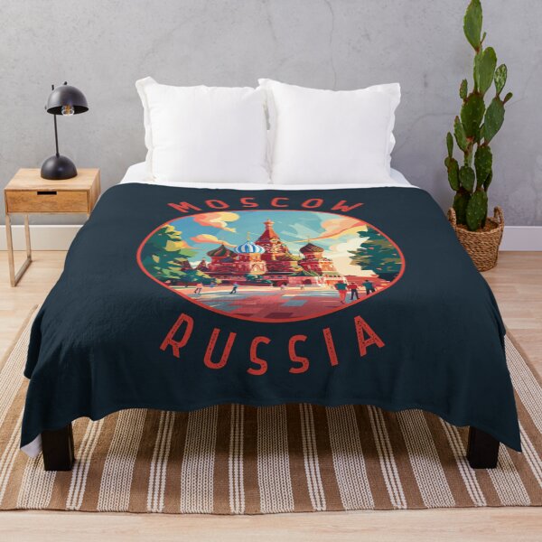 Item preview, Moscow Russia Retro Distressed Circle designed and sold by KrisSidDesigns.