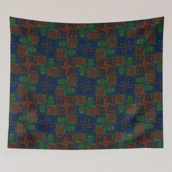 Item preview, Pattern with the cat Tomeo in squares designed and sold by Cherevan.