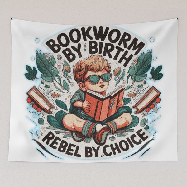 Item preview, Bookworm by Birth, Rebel by Choice designed and sold by jnsmerchstore.