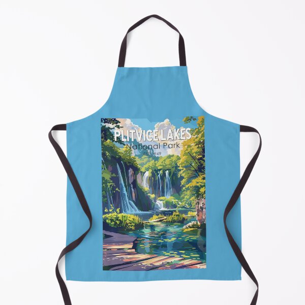 Item preview, Plitvice Lakes National Park Croatia Travel Art Vintage designed and sold by KrisSidDesigns.