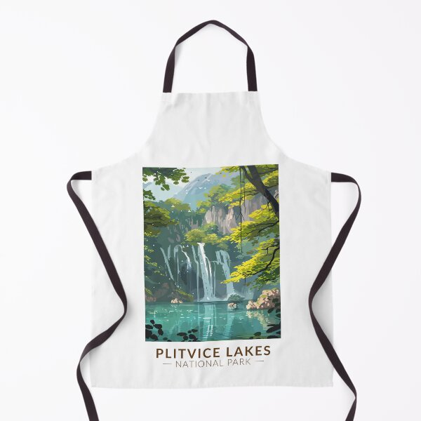 Item preview, Plitvice Lakes National Park Travel Art Vintage designed and sold by KrisSidDesigns.