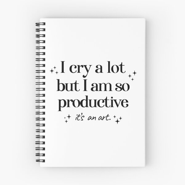 Item preview, I cry a lot but I am so productive its an art designed and sold by funkyst.