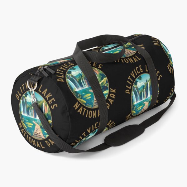 Item preview, Plitvice Lakes National Park Croatia Retro Distressed Circle designed and sold by KrisSidDesigns.
