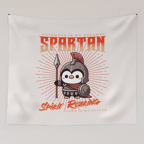 Item preview, Spear Spartan Penguin designed and sold by LemuellTrends.
