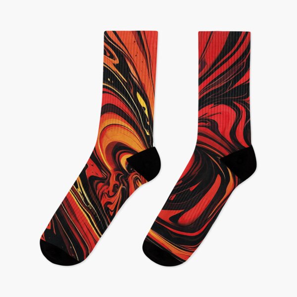 Item preview, Burning Lava Swirl - Liquid Marble Style. designed and sold by Designial.