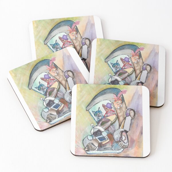 Item preview, Model A with  three cats designed and sold by iragrit.