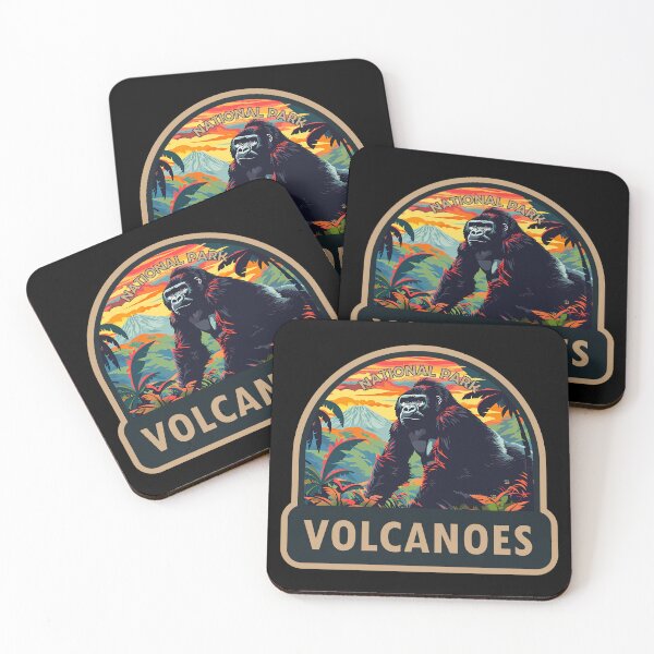 Item preview, Volcanoes National Park Rwanda Travel Art designed and sold by KrisSidDesigns.