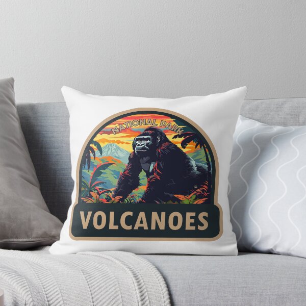 Item preview, Volcanoes National Park Rwanda Travel Art designed and sold by KrisSidDesigns.