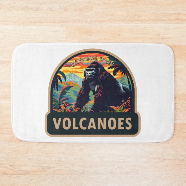 Item preview, Volcanoes National Park Rwanda Travel Art designed and sold by KrisSidDesigns.