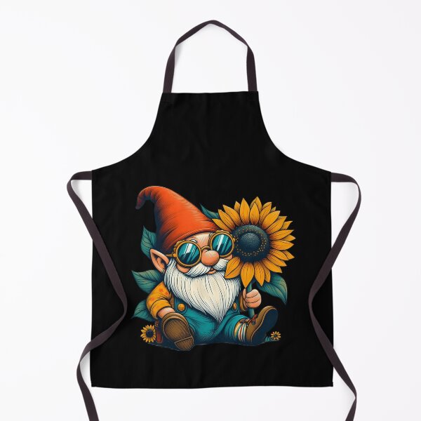 Item preview, Gnomes loves Sunflower Garden Summer Girls Women retro designed and sold by MTRBSK11.