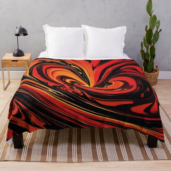 Item preview, Burning Lava Swirl - Liquid Marble Style. designed and sold by Designial.