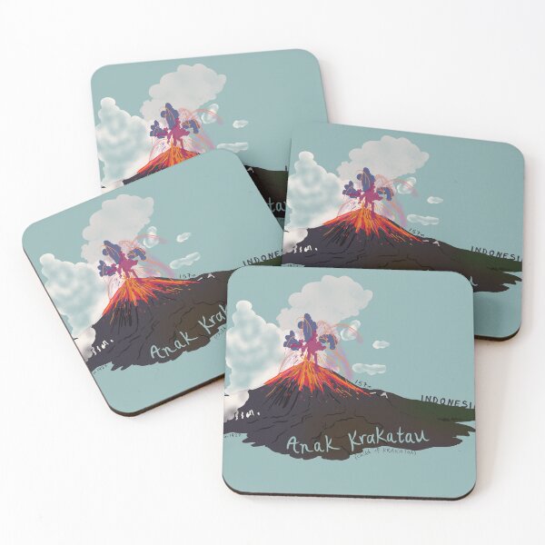 Item preview, Anak Krakatau Krakatoa Volcano Indonesia Infographic designed and sold by louweasely.