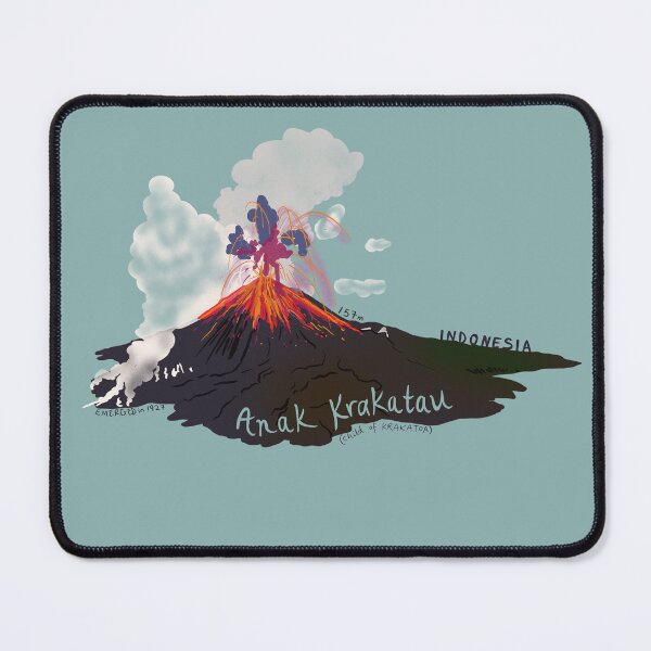 Item preview, Anak Krakatau Krakatoa Volcano Indonesia Infographic designed and sold by louweasely.