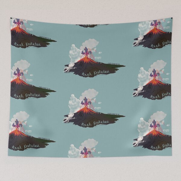 Item preview, Anak Krakatau Krakatoa Volcano Indonesia Infographic designed and sold by louweasely.