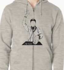 DJ avicii Zipped Hoodie