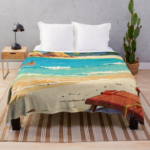 Item preview, Sunny Shoreline Delight A Perfect Day at the Beach designed and sold by ArtComixHaven.
