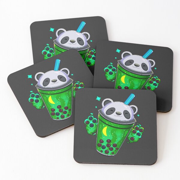 Item preview, Starry Panda Bubble Tea- Emerald Dream designed and sold by BreakfastKnight.
