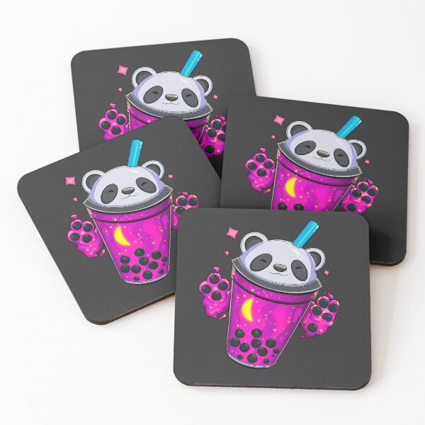 Item preview, Starry Panda Bubble Tea- Pink Panda designed and sold by BreakfastKnight.