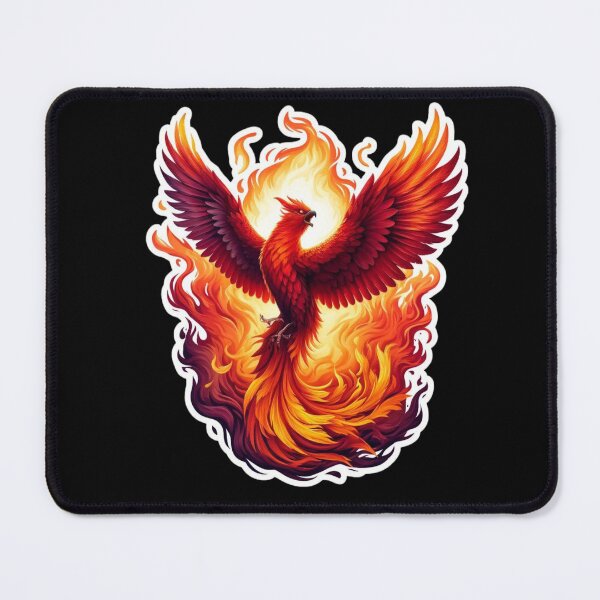 Item preview, Fiery Phoenix Rising designed and sold by pixelpulsenyc.