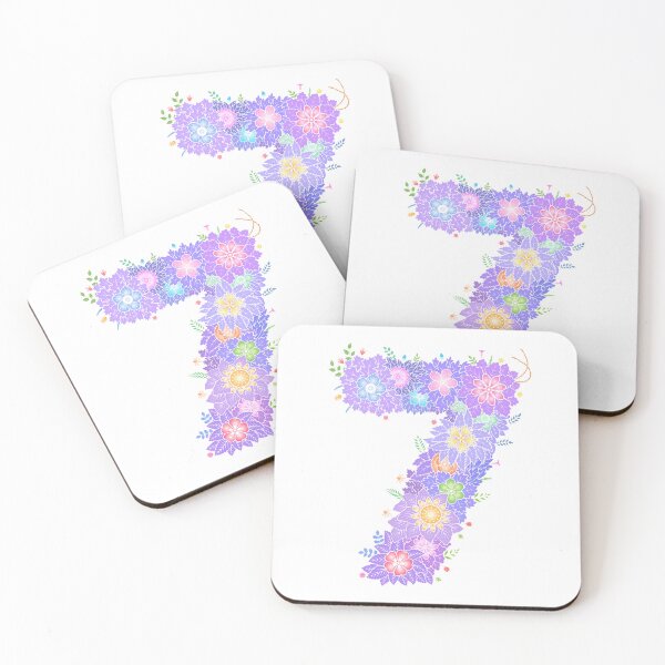 Item preview, Floral Letter "7" WeArePrettierThanFlowers designed and sold by birthflower.