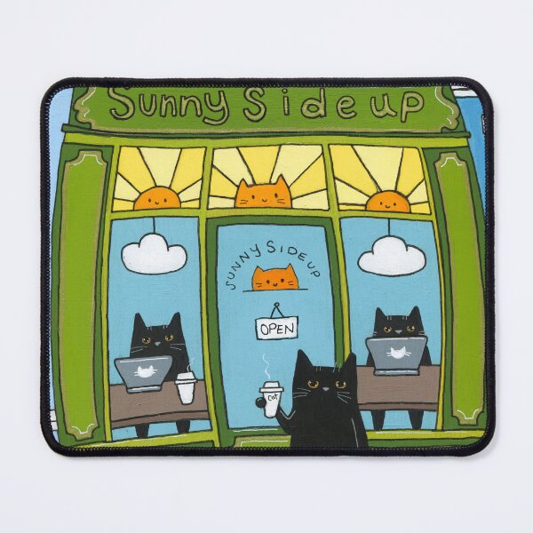 Item preview, Sunny Side Up Cat Cafe designed and sold by KilkennyCat Art.