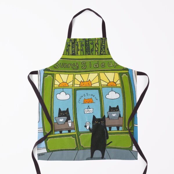 Item preview, Sunny Side Up Cat Cafe designed and sold by KilkennyCat Art.