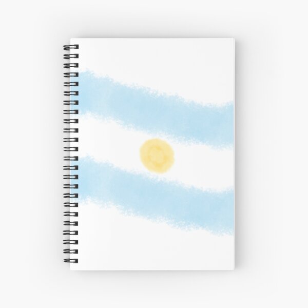 Aperçu de l'œuvre Drapeau argentin aquarelle créée et vendue par Evelyn  Zaleuski.