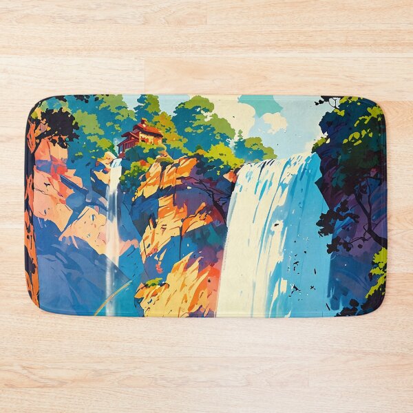 Item preview, Serene Waterfall Oasis: A Tranquil Nature Escape designed and sold by ArtComixHaven.