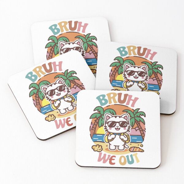 Item preview, Bruh We Out Kitty Happy Last Day Of School Retro Vintage  designed and sold by Loviness.