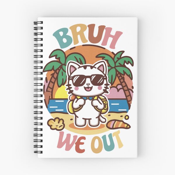 Item preview, Bruh We Out Kitty Happy Last Day Of School Retro Vintage  designed and sold by Loviness.
