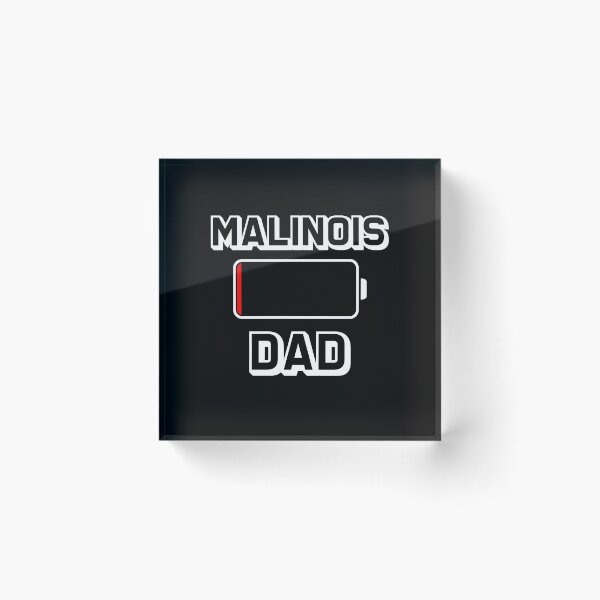 Item preview, Retro Belgian Malinois Dad Low Battery Gift designed and sold by Guarddogdrive.