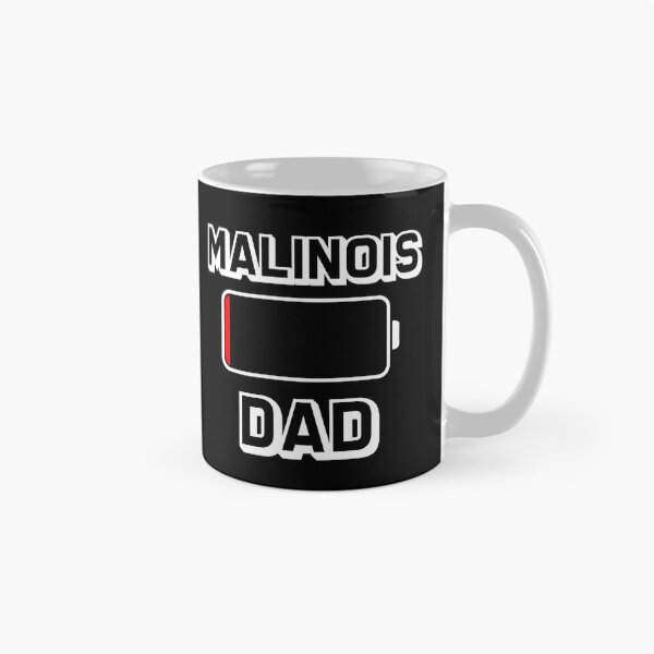 Item preview, Retro Belgian Malinois Dad Low Battery Gift designed and sold by Guarddogdrive.