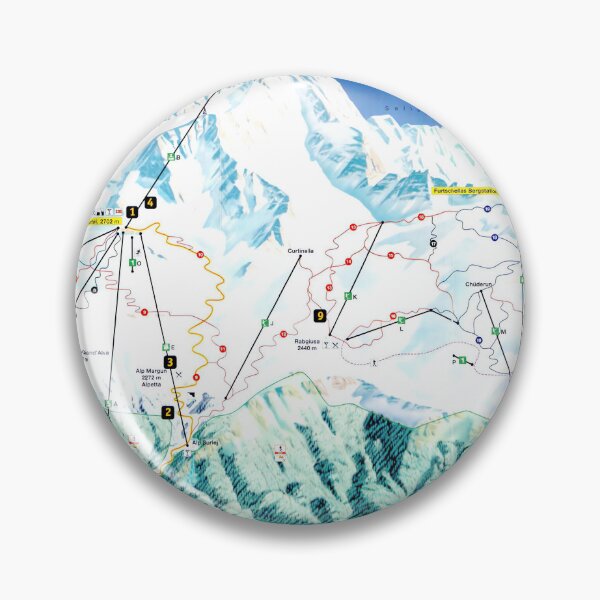 Item preview, St. Moritz Corvatsch Ski Area Map with Piste Names designed and sold by fungus50.