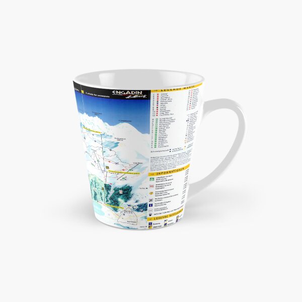 Item preview, St. Moritz Corvatsch Ski Area Map with Piste Names designed and sold by fungus50.