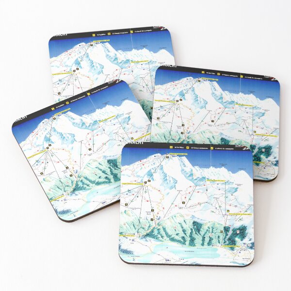 Item preview, St. Moritz Corvatsch Ski Area Map with Piste Names designed and sold by fungus50.