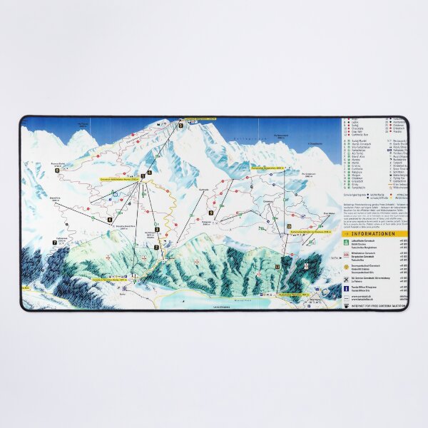 Item preview, St. Moritz Corvatsch Ski Area Map with Piste Names designed and sold by fungus50.