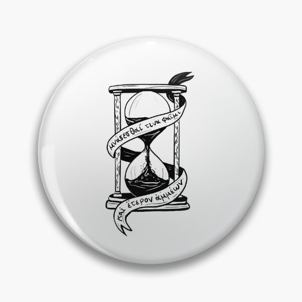 Item preview, Ancient Greek Sappho Quote: Someone Will Remember Us (black hourglass) designed and sold by TheDoodlemancer.