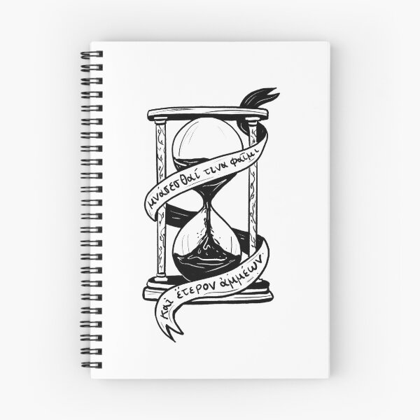Item preview, Ancient Greek Sappho Quote: Someone Will Remember Us (black hourglass) designed and sold by TheDoodlemancer.