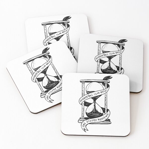 Item preview, Ancient Greek Sappho Quote: Someone Will Remember Us (black hourglass) designed and sold by TheDoodlemancer.