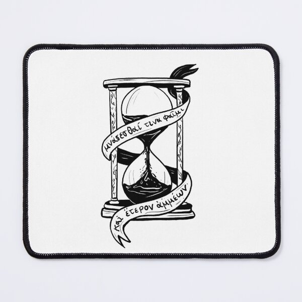 Item preview, Ancient Greek Sappho Quote: Someone Will Remember Us (black hourglass) designed and sold by TheDoodlemancer.