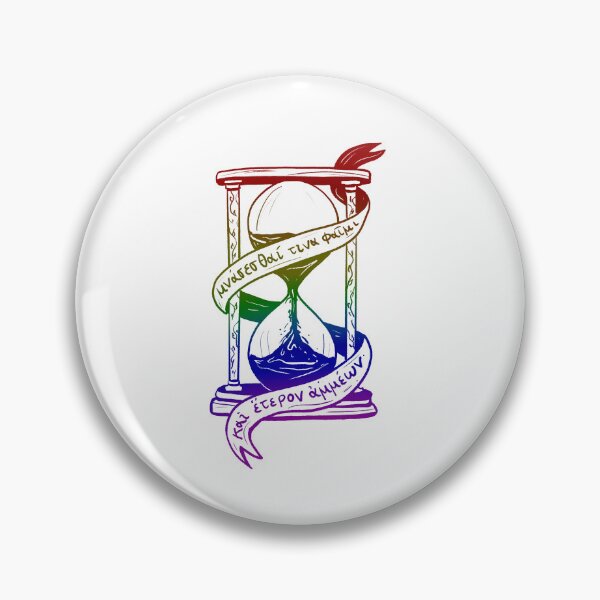 Item preview, Ancient Greek Sappho Quote: Someone Will Remember Us (dark rainbow hourglass) designed and sold by TheDoodlemancer.