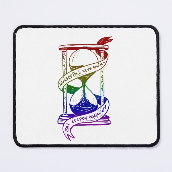 Item preview, Ancient Greek Sappho Quote: Someone Will Remember Us (dark rainbow hourglass) designed and sold by TheDoodlemancer.