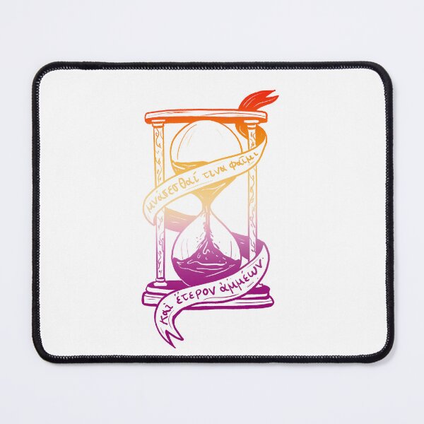 Item preview, Ancient Greek Sappho Quote: Someone Will Remember Us (light sunset hourglass) designed and sold by TheDoodlemancer.